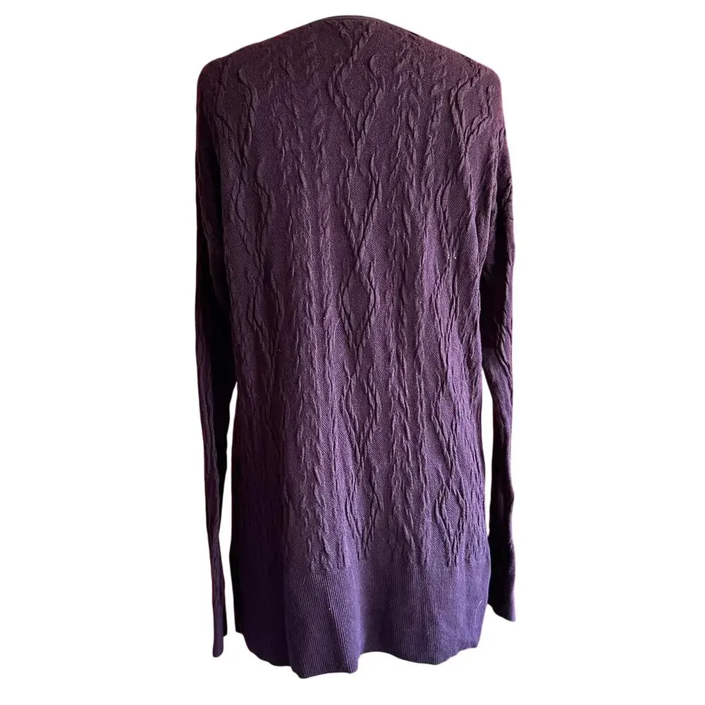 Womens Sweater Size Large Purple Casual Everyday Wear Business Casual